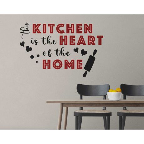 Kitchen Wall Quote The kitchen is the Heart of the home