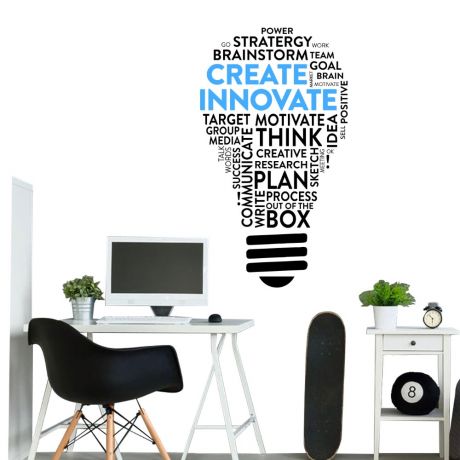 Innovate Inspirational Quote Office Wall Art | Motivational Quote Wall Decals