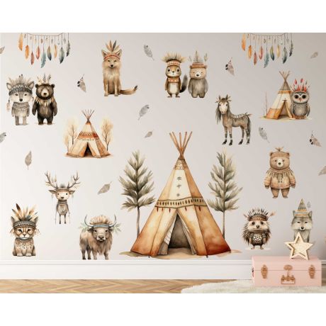 Woodland Cute Forest Friends Animals' Decals for Nursery Decor