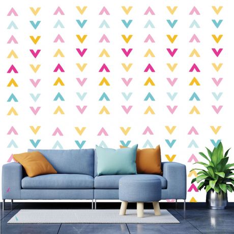 Set of 20 Multicolour Arrow Wall Stickers, Pattern for kids room wall stickers