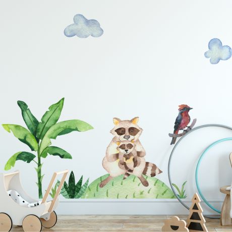 Nursery Wall Sticker Animal wall sticker for children, Kids room wall decal for Home decoration