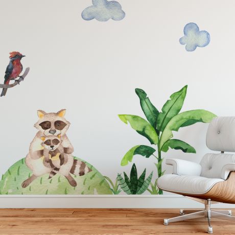 Nursery Wall Sticker Animal wall sticker for children, Kids room wall decal for Home decoration