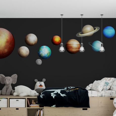 Space wall stickers for Nursery kids room dÃ©cor
