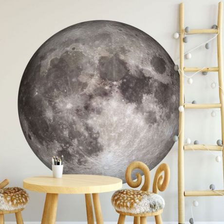 Full Moon Wall Sticker, Full Moon Wall Decal, Space Wall Sticker, Kids Room Decoration, Moon Wall decal, Kids Room Decor, Space wall Sticker