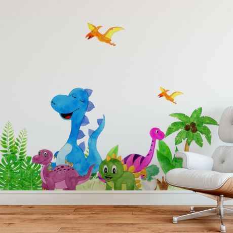 Jurassic Park peel&stick wall sticker, Dinosaur Wall Stickers for Kids Room, kids Room Wall Decal, Home Decor, Wall removable Dinosaur Decal