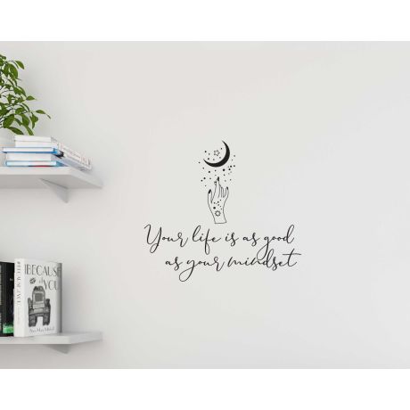 Your Life Is As Good As Your Mindset Motivational Quote Wall Decals