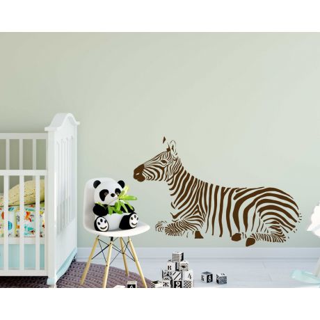 Zebra Safari Animal Wall Sticker For Kids Bedroom Decoration