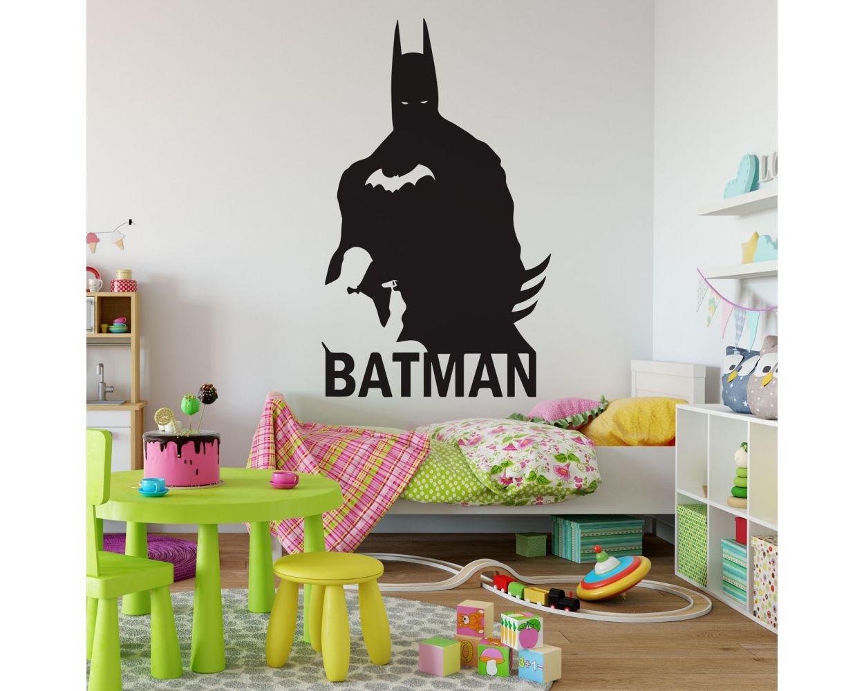 Batman Vinyl Wall Art Vinyl Stickers for Kids Room Wall Decor