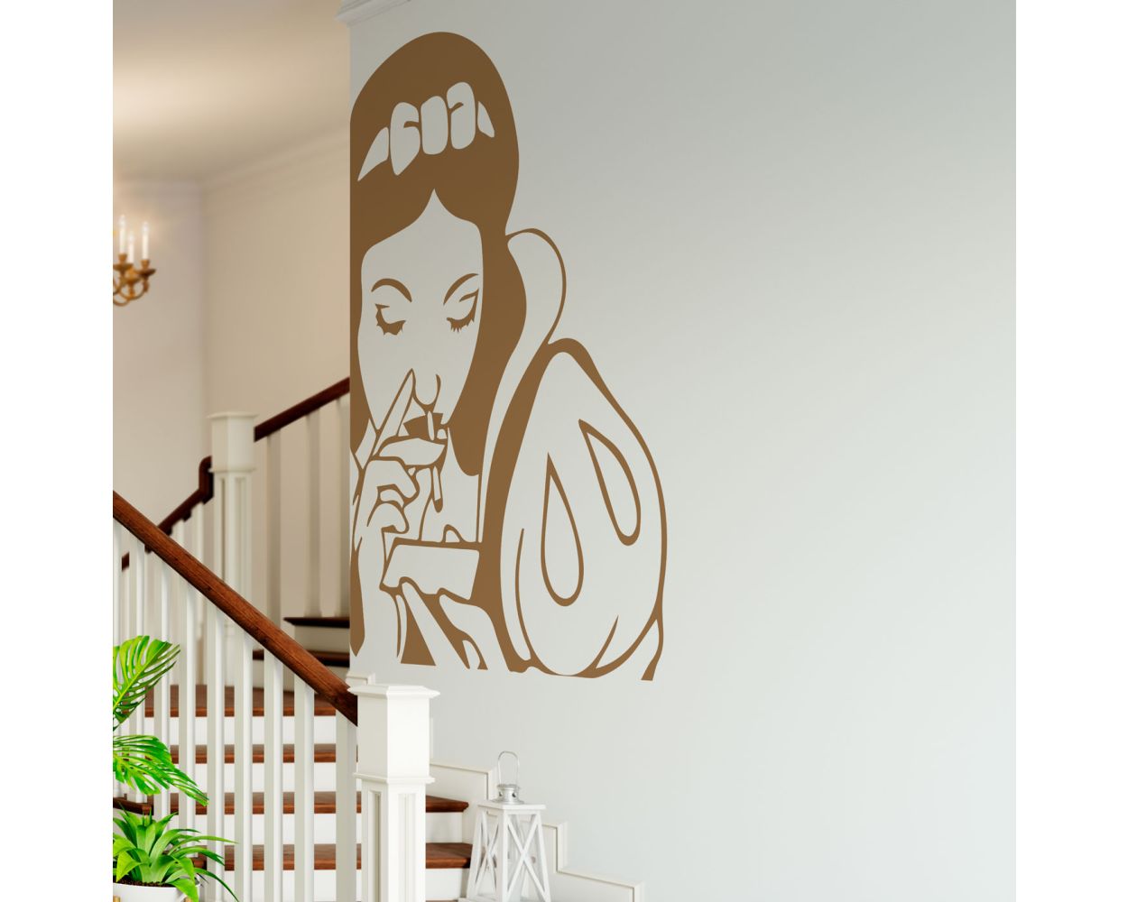 Vintage Art Spoof Pin-up Snow White Wall Decals