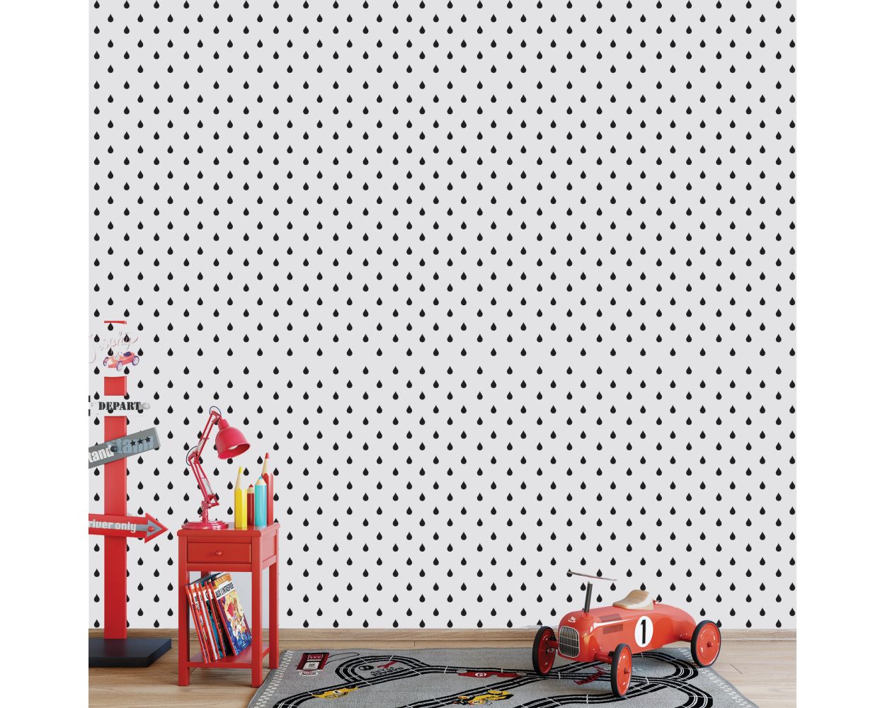 Best Beautiful Boho Raindrops Pattern Vinyl Wall Stickers