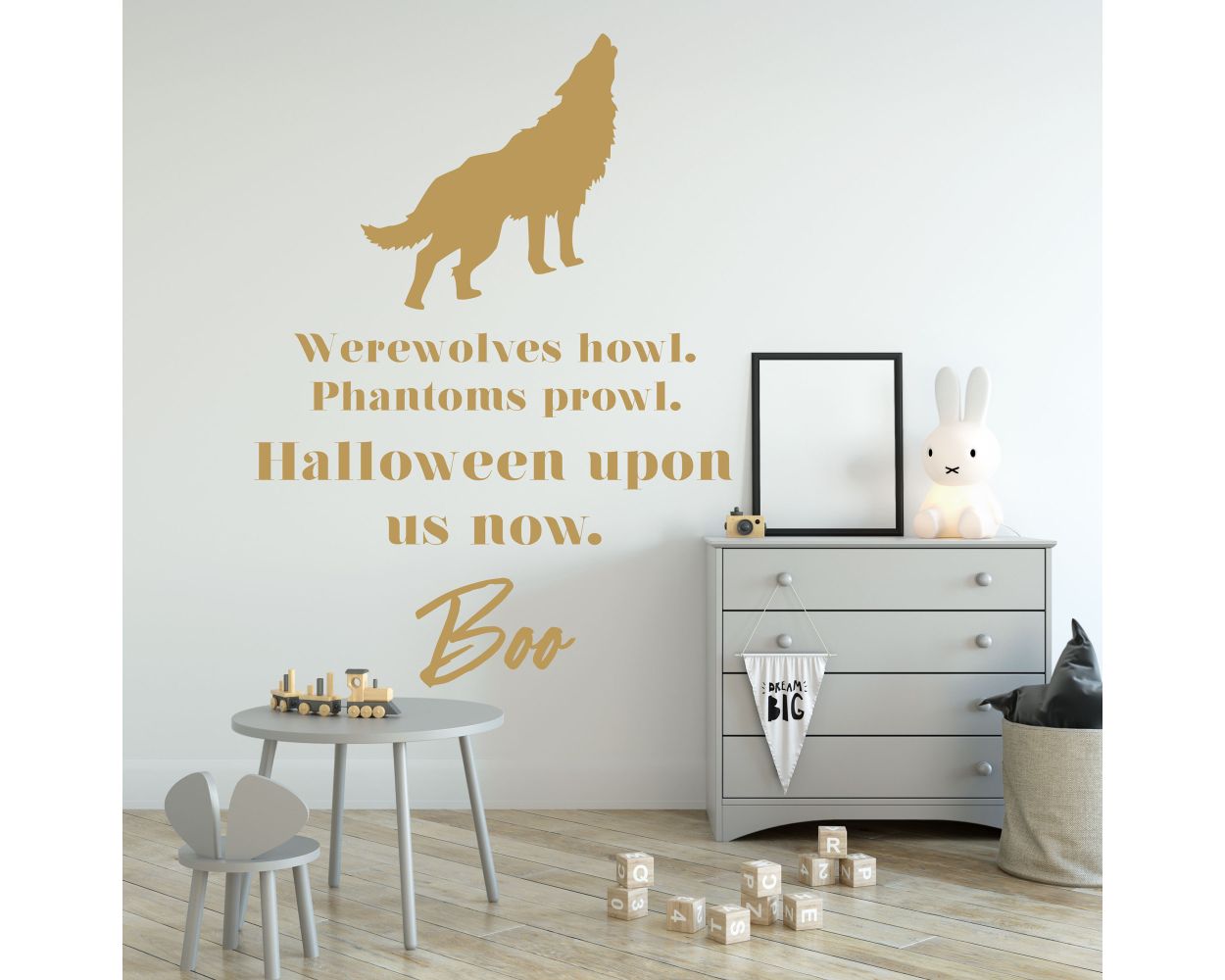 Wolf Halloween upon us now with Boo Wall Quotes Stickers. Shop now