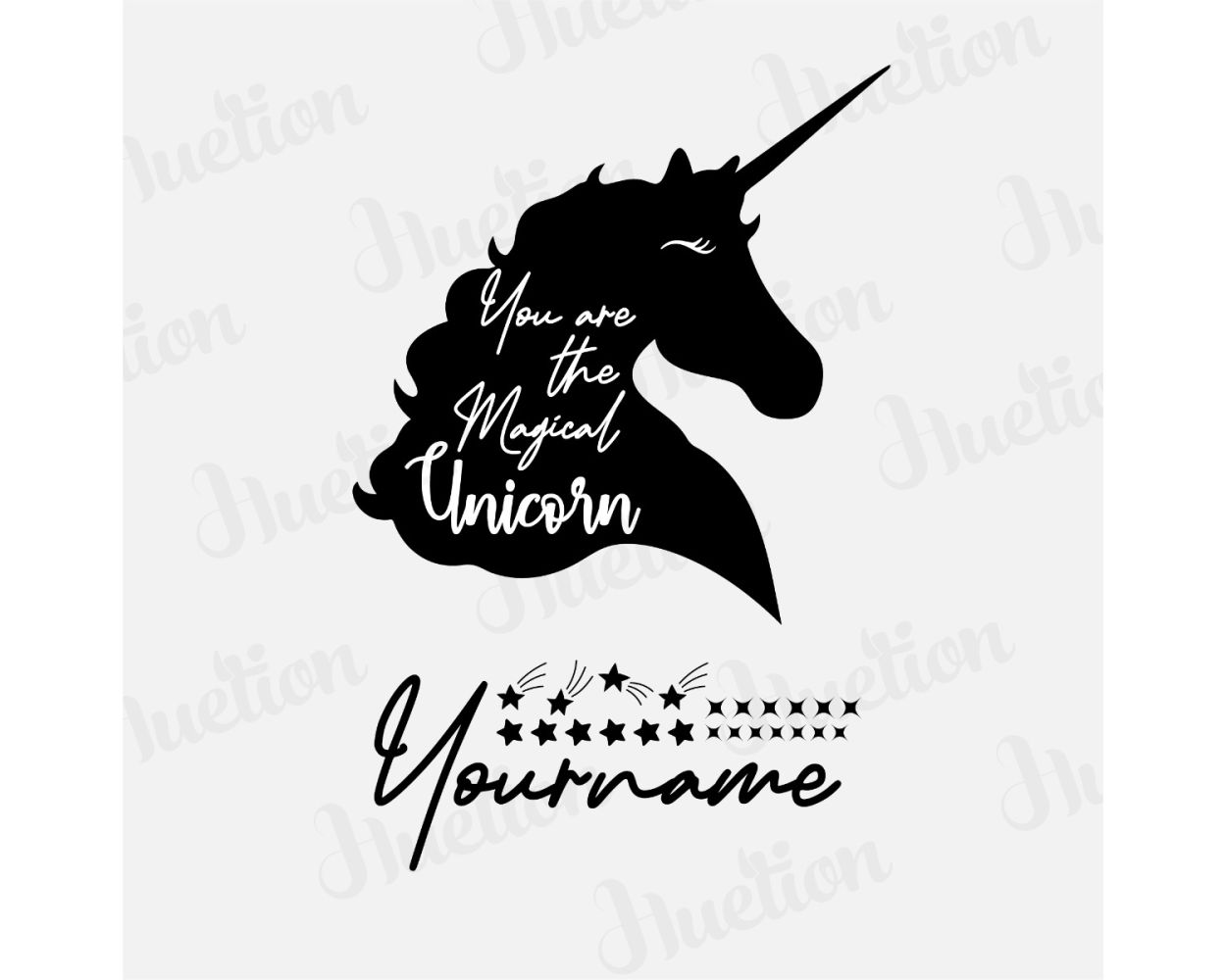 Best Unicorn Themed Custom Girl Name Vinyl Wall Decals