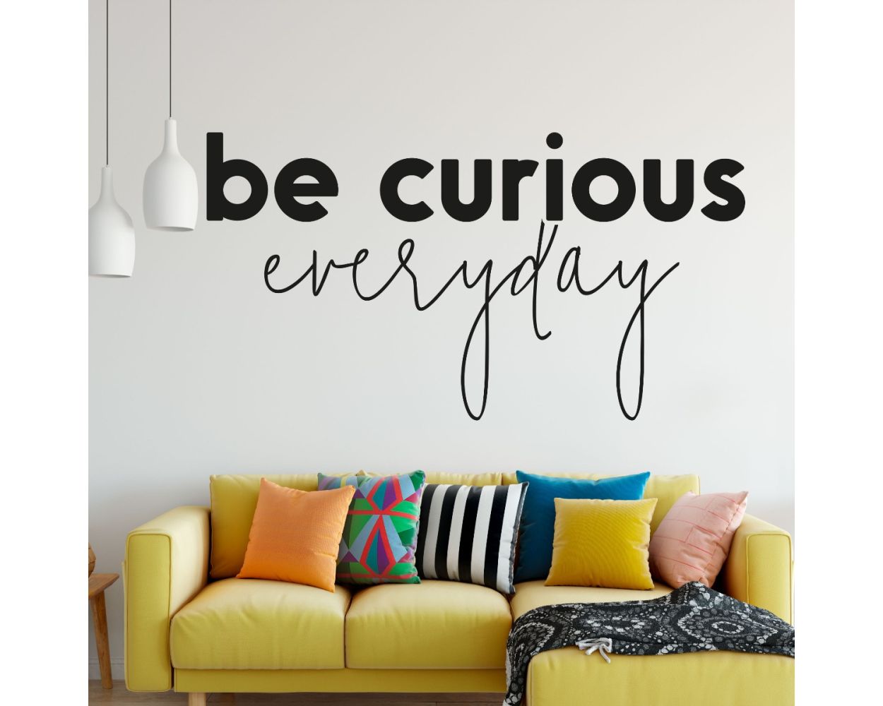 Be Curious Everyday Office Motivational Quotes Wall Stickers for Office wall decor