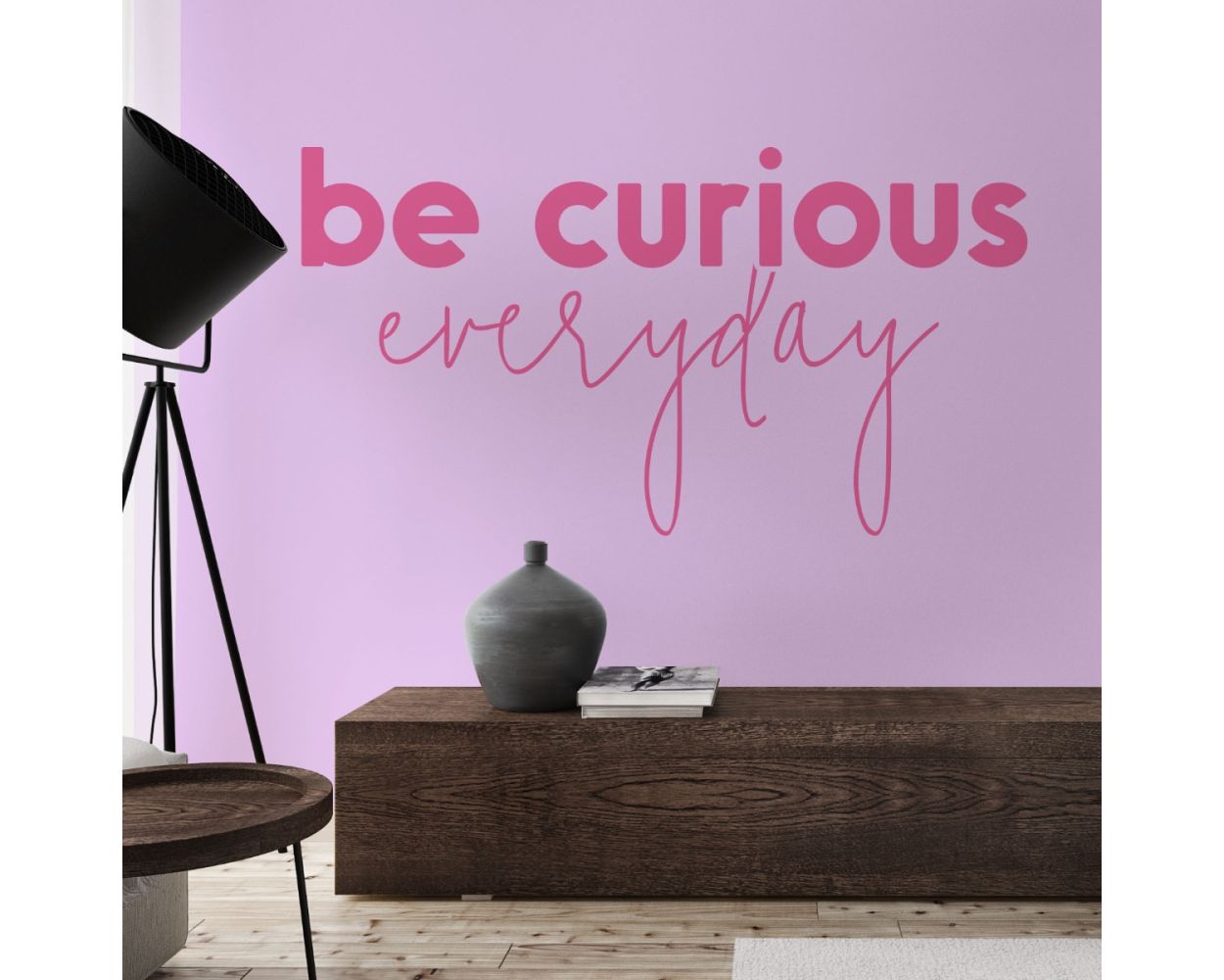 Be Curious Everyday Office Motivational Quotes Wall Decals for Office wall decor. shop now