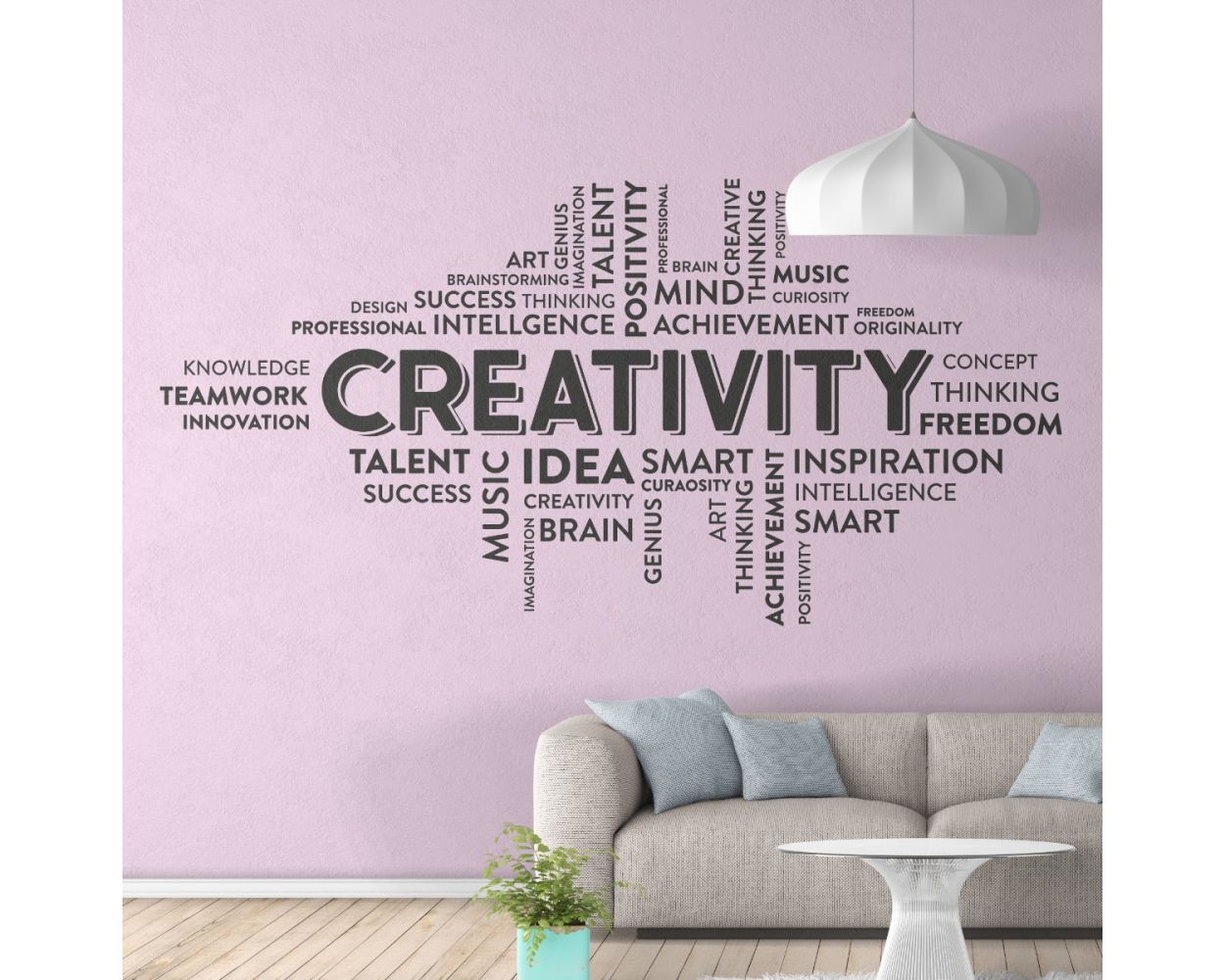 Creativity Motivational Workplace Quote Vinyl Wall Stickers. shop now