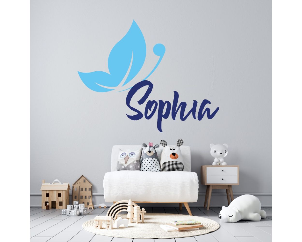 Customized Girls Name Wall Stickers for Room Wall Decor. shop now