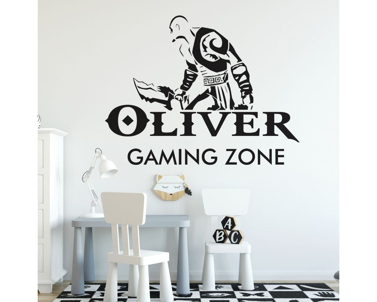 Customised gaming vinyl wall stickers for boys room