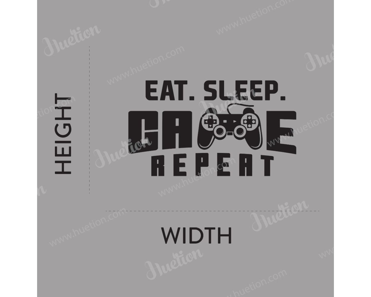 Best Eat Sleep Game Repeat Vinyl Wall Stickers For Gaming Room Decor