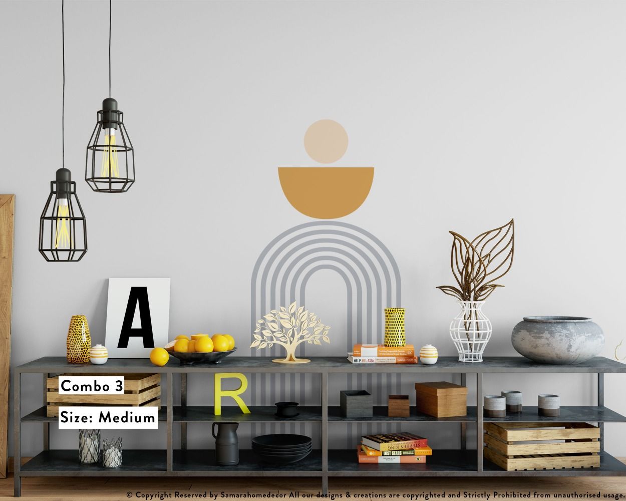 Best Semi Circle & arch Boho Wall Decal Abstract Wall Decals