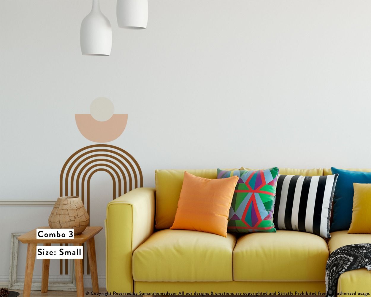 Best Semi Circle & arch Boho Wall Decal Abstract Wall Stickers