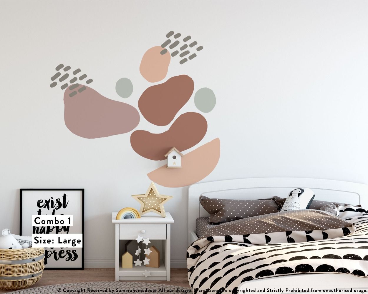 Best Bohemian Abstract Shapes Vinyl Wall Decals