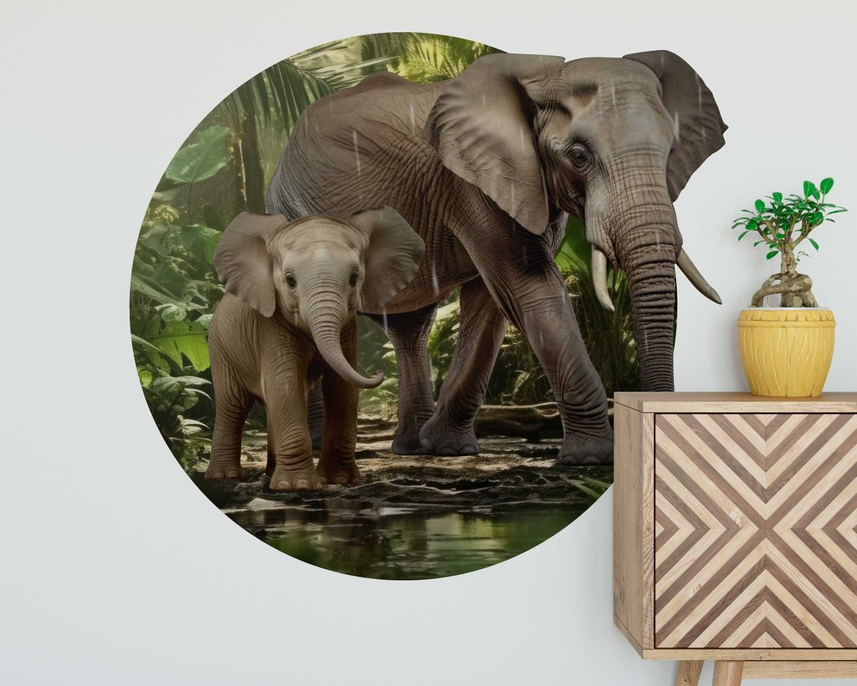 Best Beautiful Premium Quality Elephant Vinyl Wall Stickers