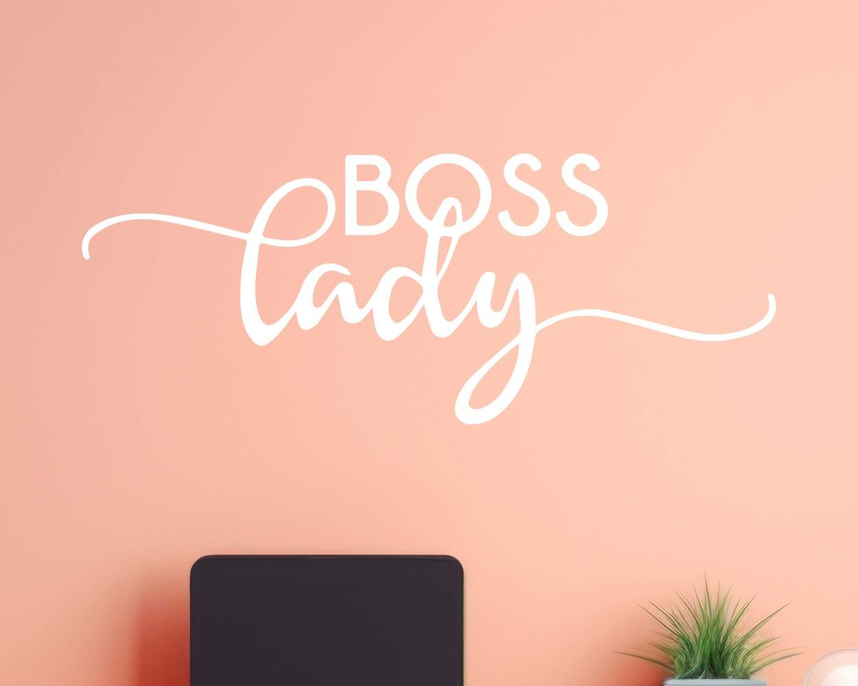 Beautiful Lady Boss Quote Vinyl Wall Stickers For Room Decoration 