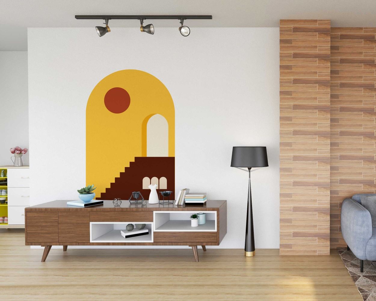 Beautiful Modern Arch Boho Wall Stickers For Bedroom Decoration 