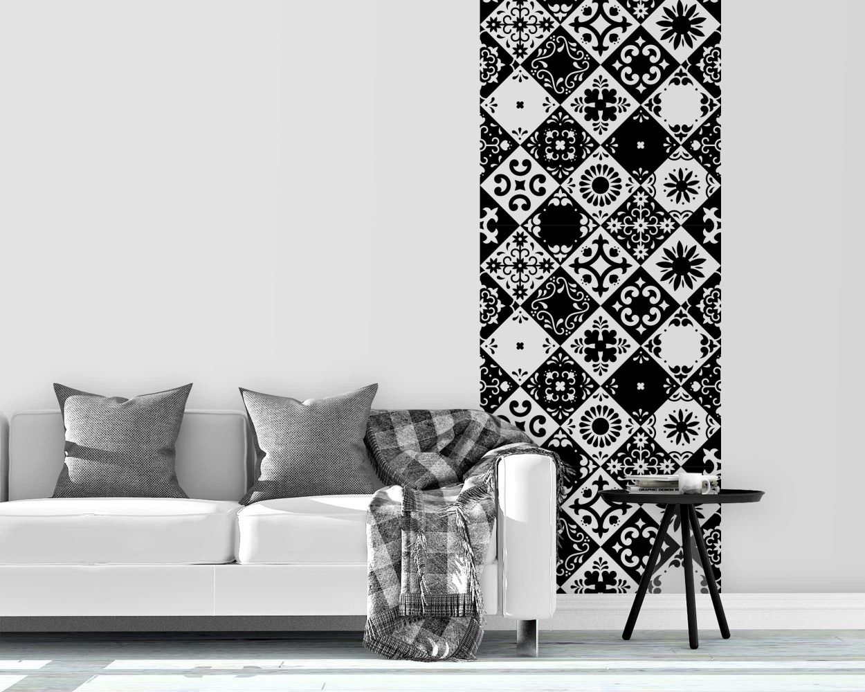 Beautiful Portuguese Tiles Design Pattern Wall Stickers For Your Room Decoration 