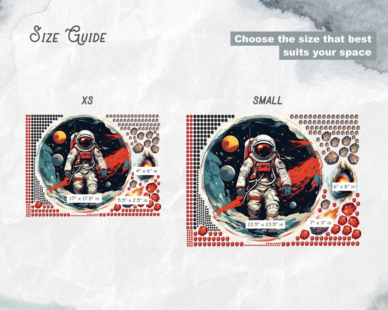 Best Premium Quality Astronaut and Planet Space Wall Stickers for Nursery Decor
