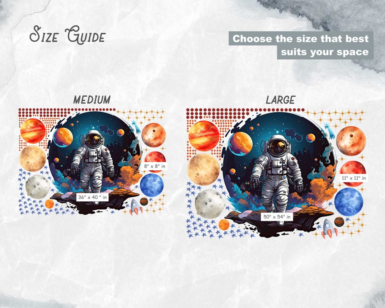 best beautiful astronauts wall Decals for children room decor