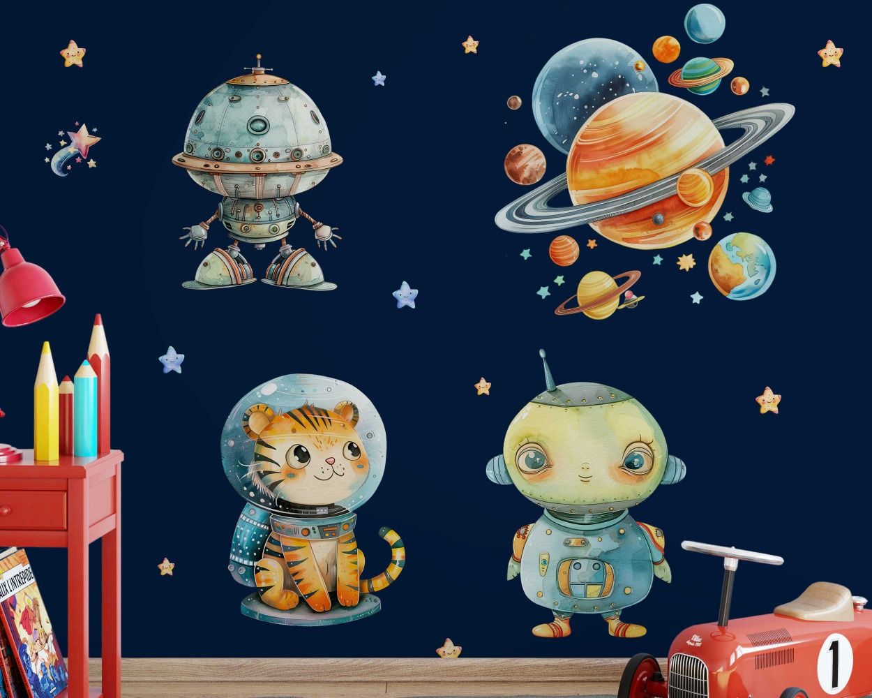 Best Beautiful Astro Space Theme Wall Stickers