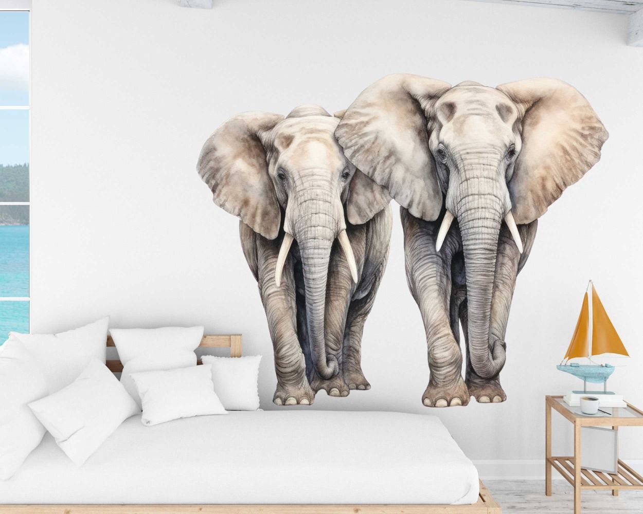 Best Beautiful Elephants Vinyl Wall Stickers