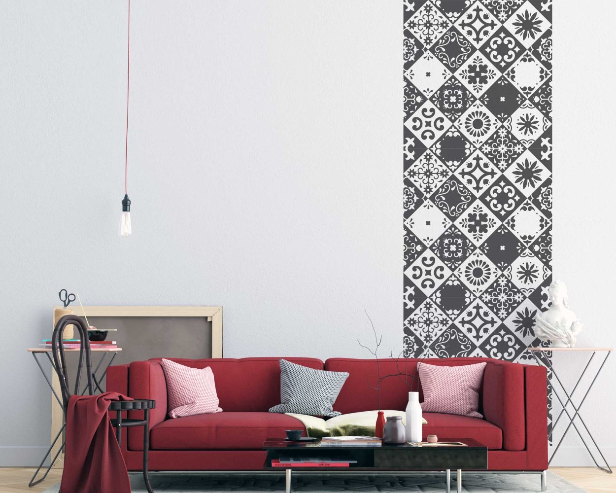 Beautiful Portuguese Tiles Design Pattern Wall Decals