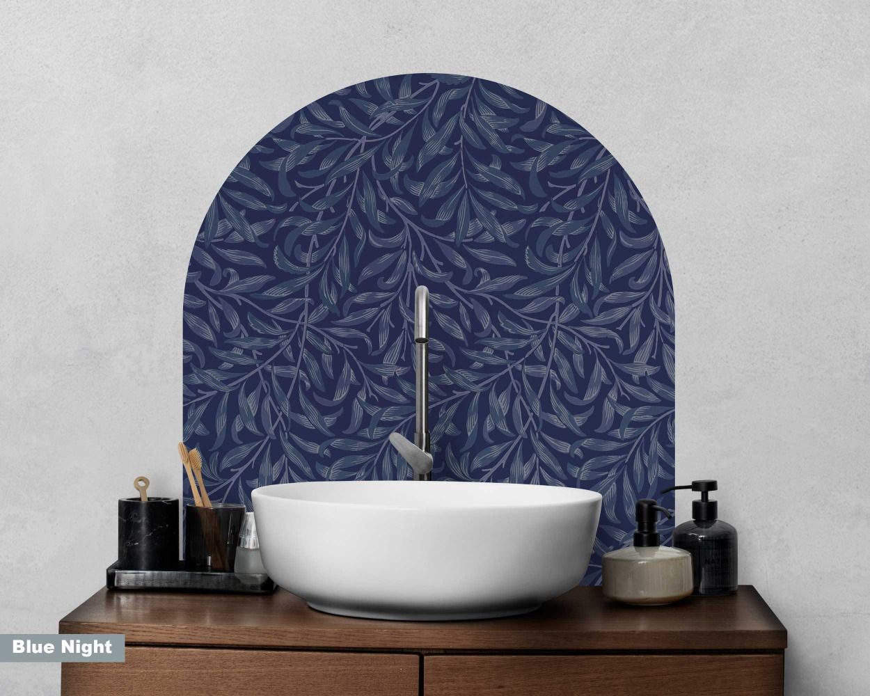 Simple Boho Willow Arch Wall Stickers For Headboard Decor 