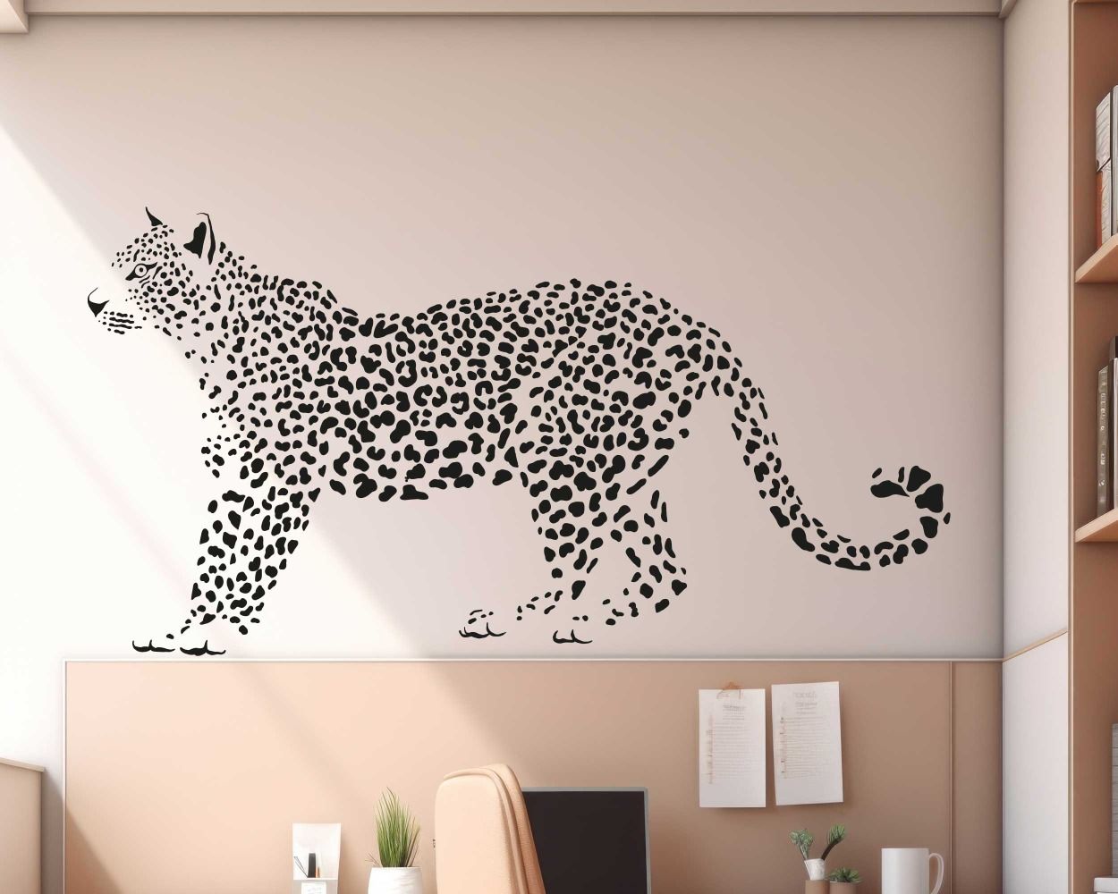 Best Cheetah Wild Animal Wall Sticker For Kids Room Decoration