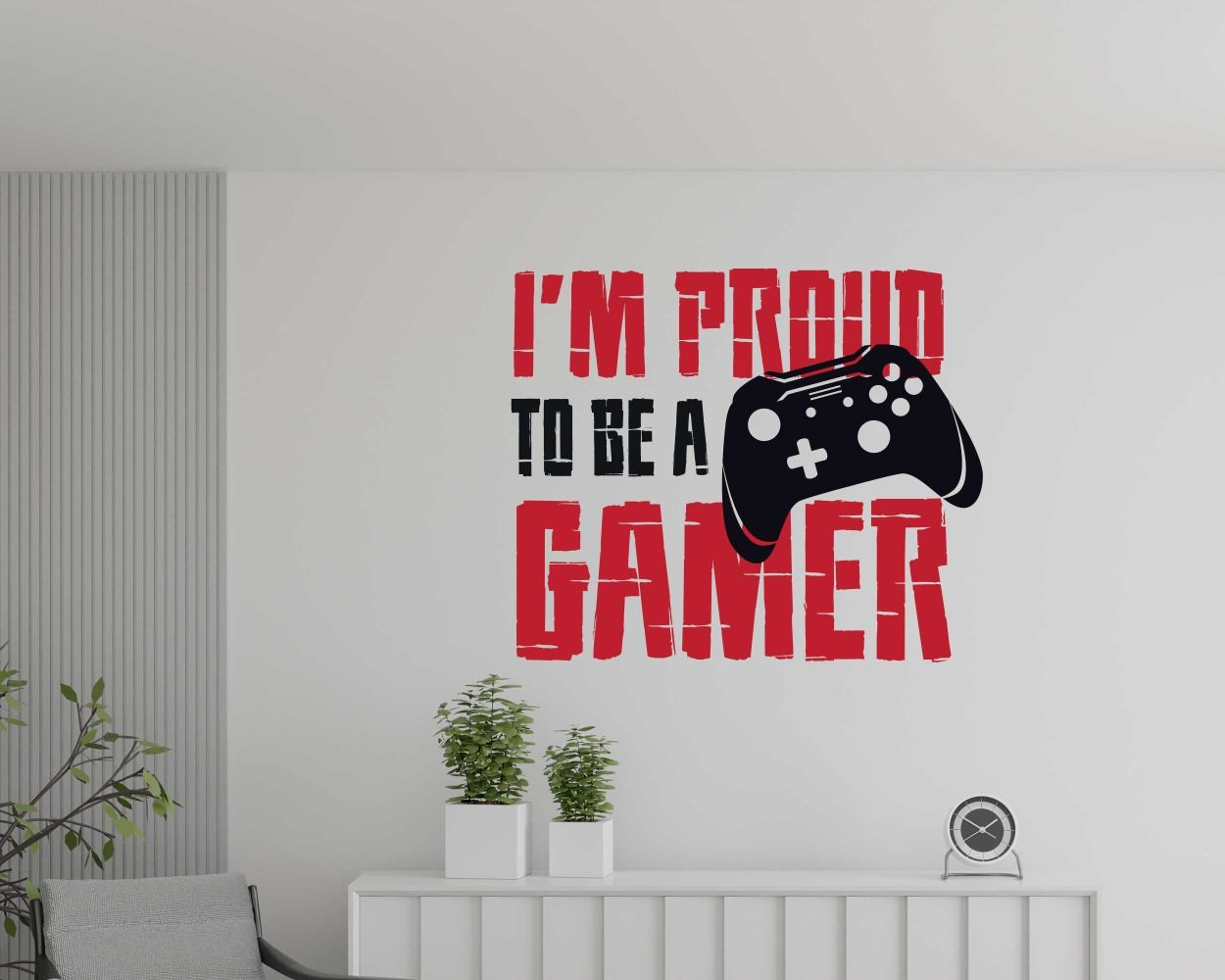 I'm Proud To Be A Gamer Wall Decals For Gaming Room Decorations