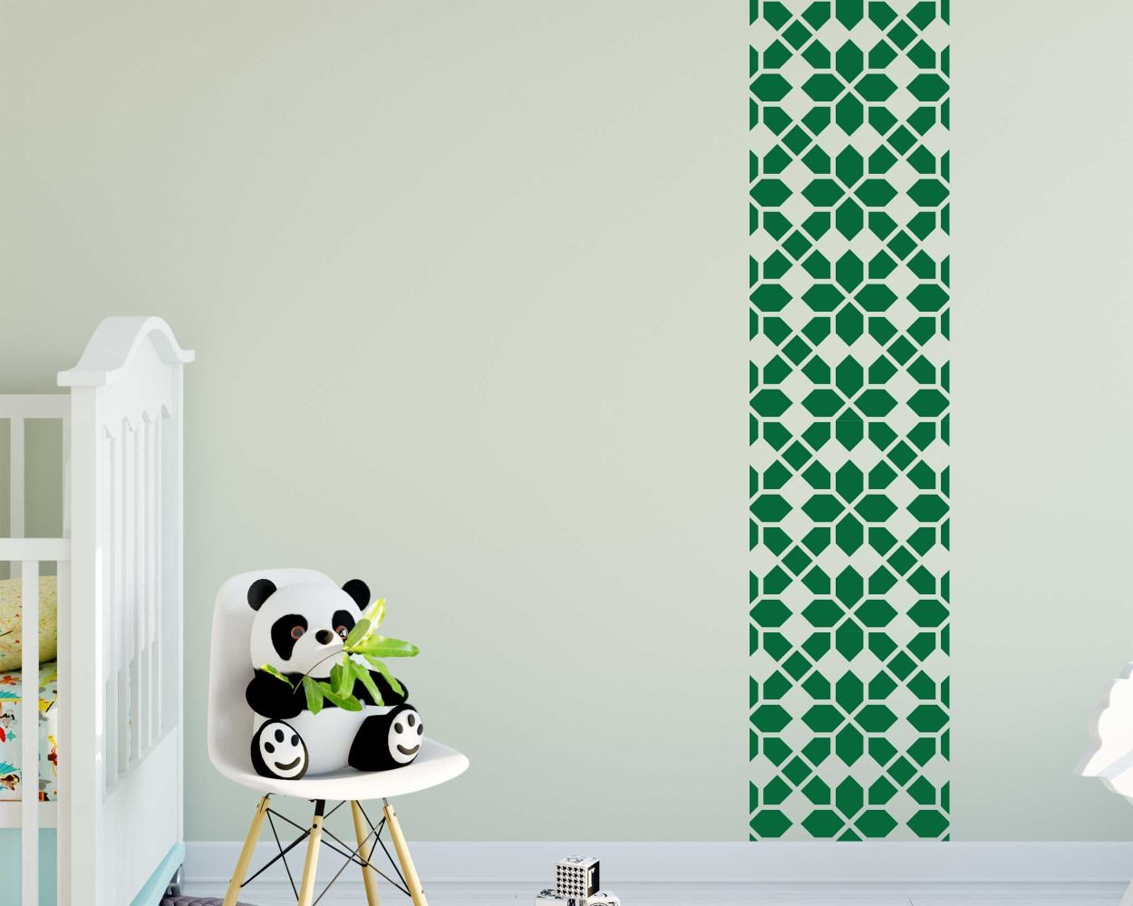 Best Geometric Cube Design Pattern Vinyl Wall Stickers For Living Room Decor 
