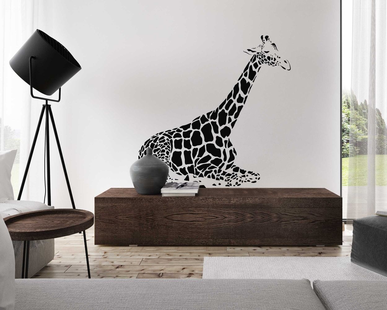 Giraffe Animal Wall Decals For Playful Kids Room Decoration