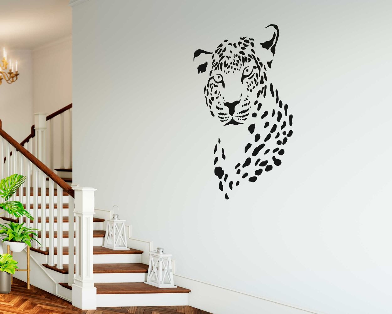 Best Leopards Animal Face Wall Stickers