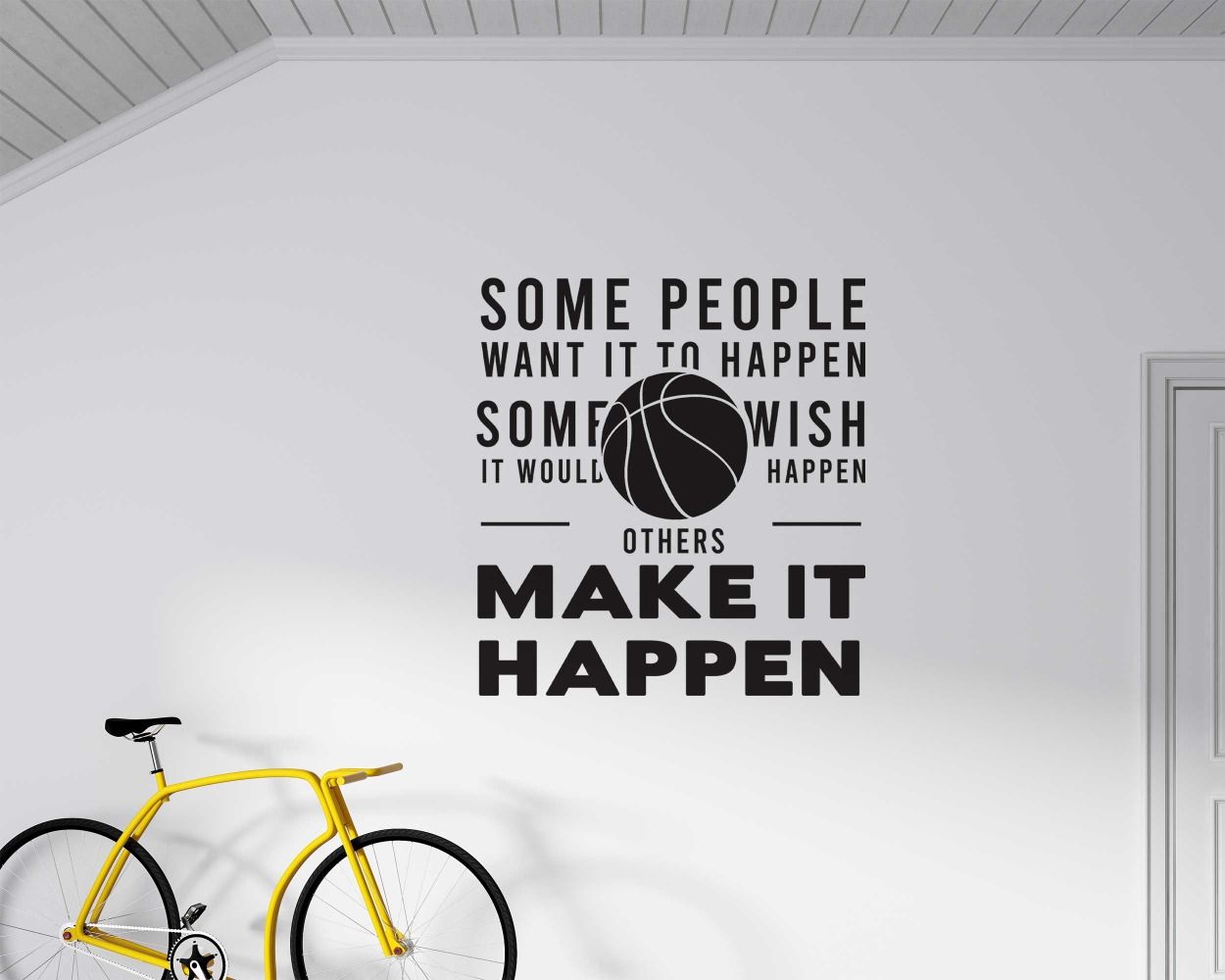 Motivational Sports Office Quotes Wall Decals For Boy Room Decor
