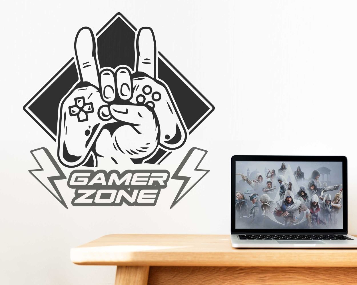 Gamer Zone Gaming Wall Decals for Boys Room Wall Decoration