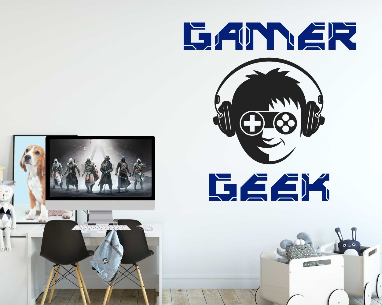 Gamer Geek Gaming Wall Decals For Boys Room Wall Decor