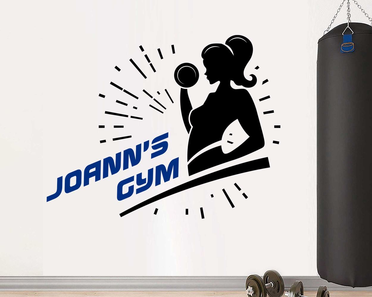 personalized gym wall decals