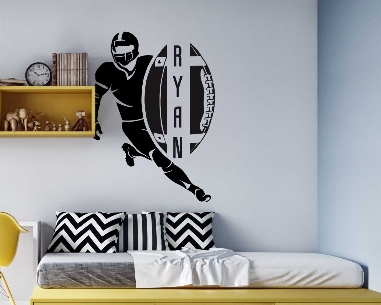 Best Custom Name With American Football Wall Decals