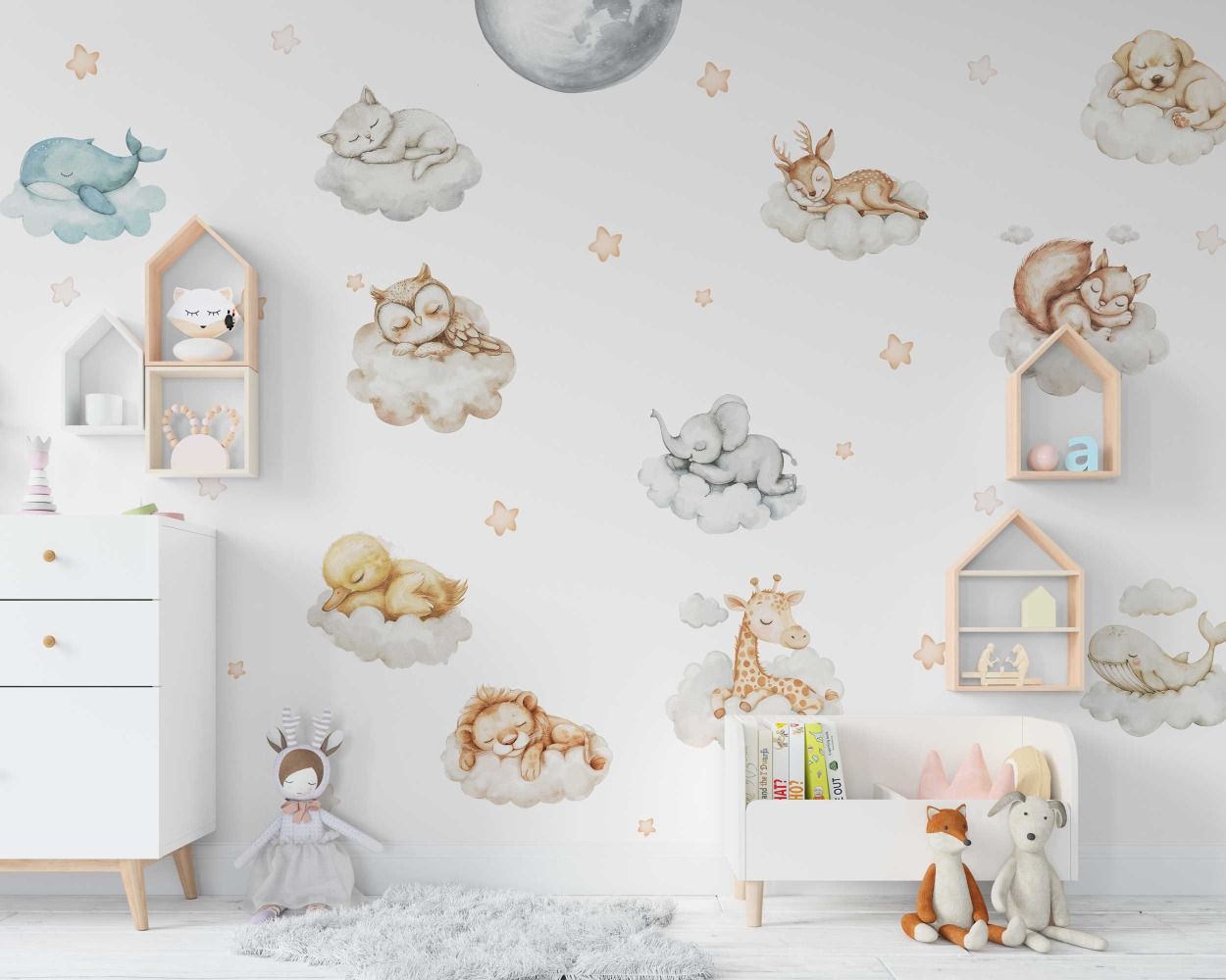 Best Safari Animals Wall Stickers for Kids Room Decor