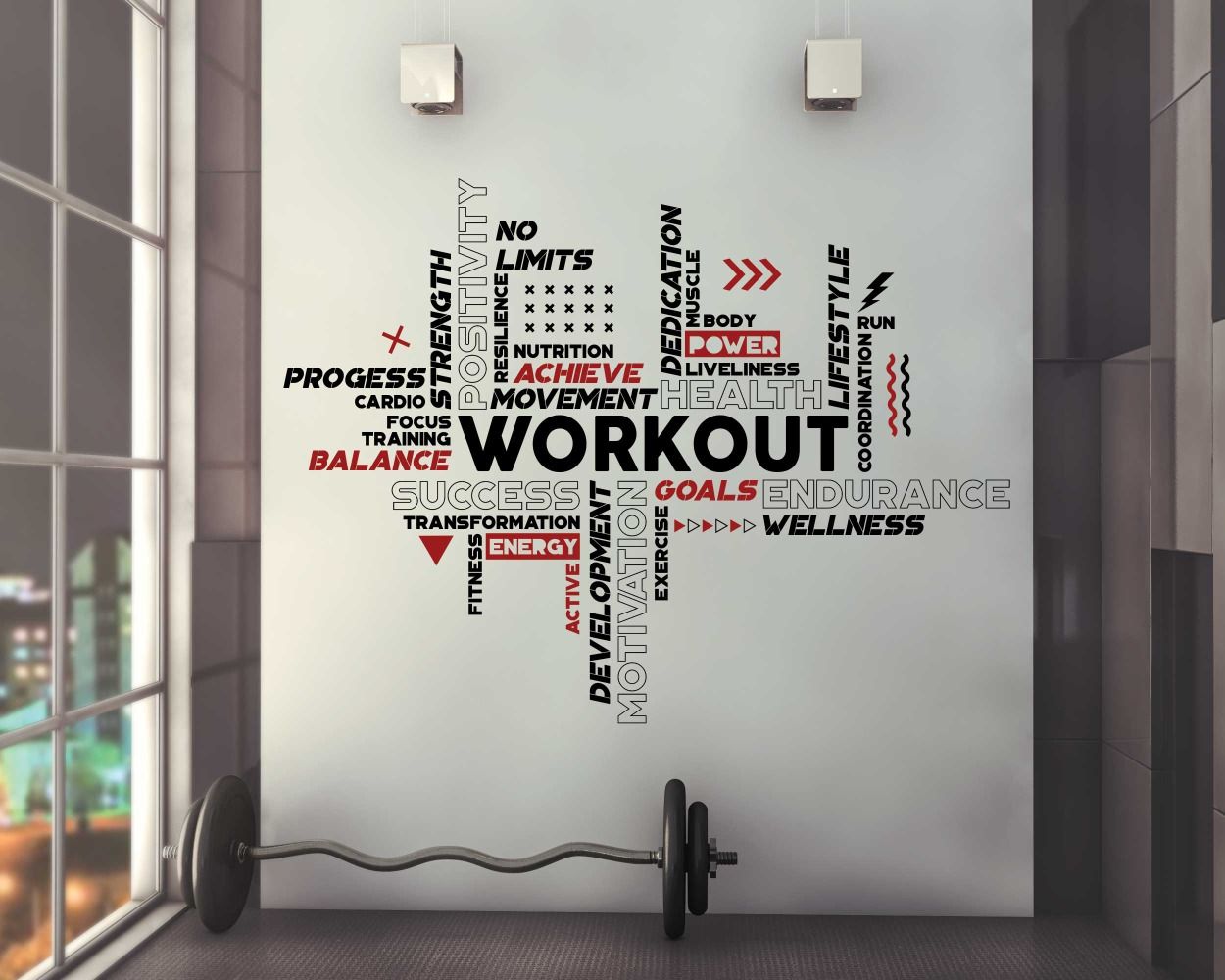 fitness quote decal