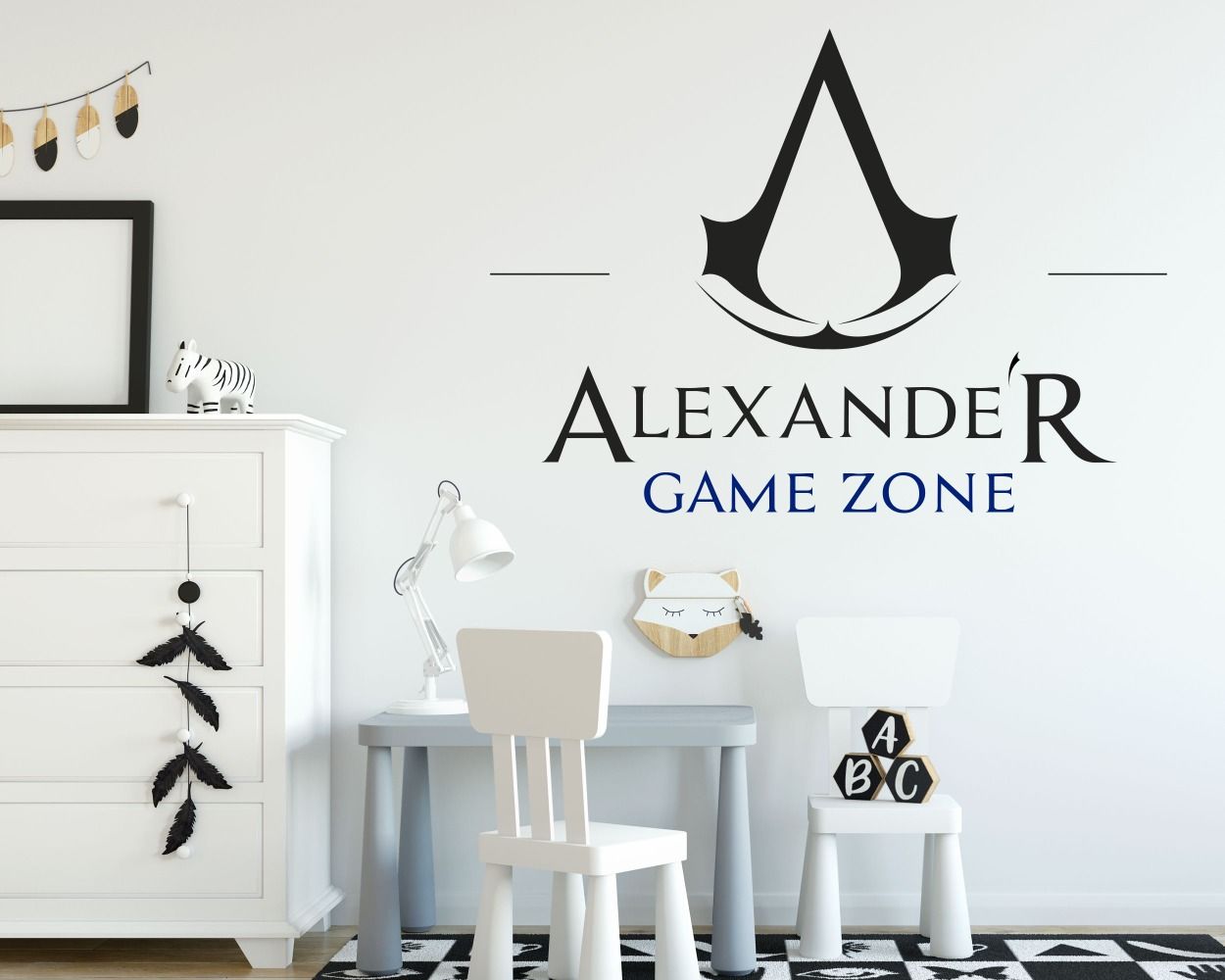 Game zone wall stickers