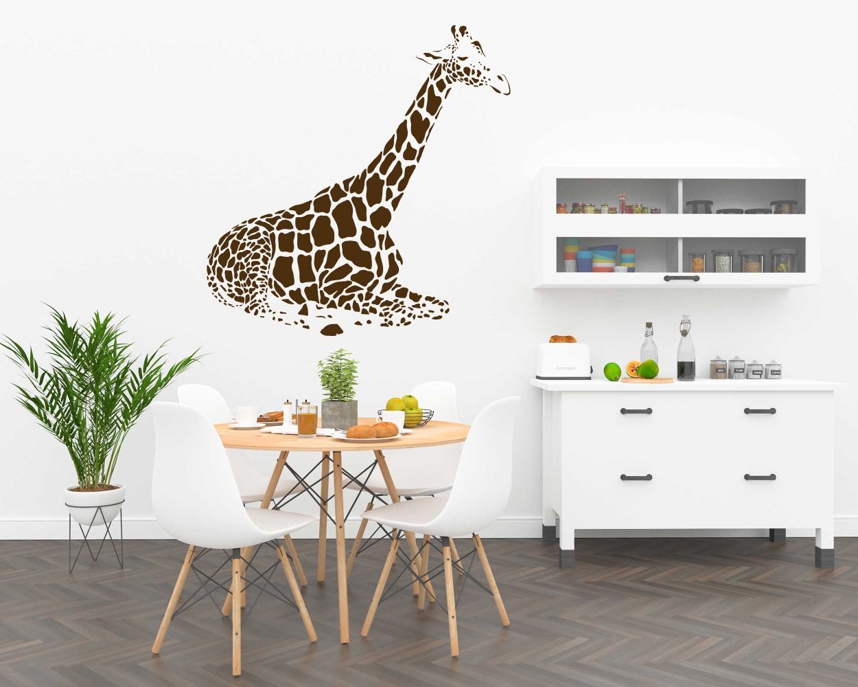 Giraffe Animal Wall Stickers For Playful Kids Room Decoration