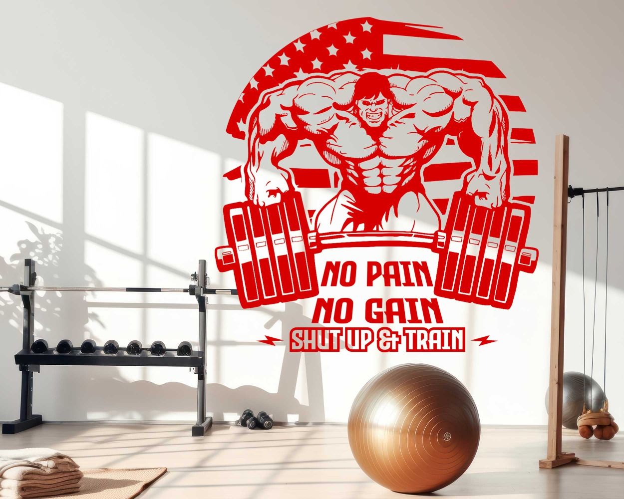Gym Quotes Wall Stickers for Gym Decor